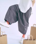 コットンタイプライター硫化バイオ　コクーンパンツ