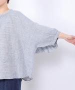 細番手リネン　2wayブラウス