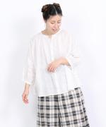 細番手リネン　2wayブラウス