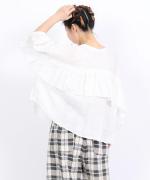 細番手リネン　2wayブラウス