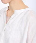 細番手リネン　2wayブラウス