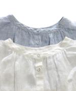 細番手リネン　2wayブラウス