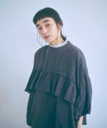 細番手リネン　2wayブラウス