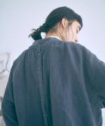 細番手リネン　2wayブラウス