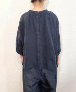 細番手リネン　2wayブラウス