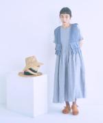 細番手リネン　ワンピース