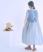 細番手リネン　ワンピース