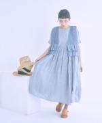 細番手リネン　ワンピース