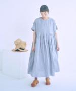 細番手リネン　ワンピース