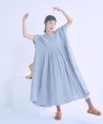 細番手リネン　ワンピース