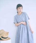 細番手リネン　ワンピース