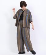 ストライププリント　シャツ