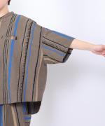 ストライププリント　シャツ