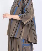 ストライププリント　シャツ