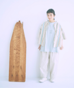 ストライププリント　シャツ