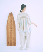 ストライププリント　シャツ