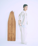 ストライププリント　シャツ