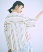 ストライププリント　シャツ