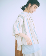 ストライププリント　シャツ