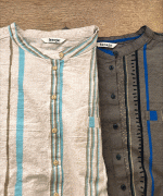 ストライププリント　シャツ