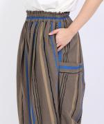 ストライププリント　パンツ