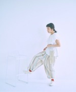 ストライププリント　パンツ