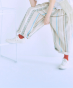 ストライププリント　パンツ