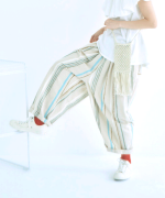 ストライププリント　パンツ