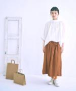 コットンリネン先染めボイルワッシャー　プルオーバー