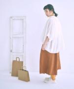 コットンリネン先染めボイルワッシャー　プルオーバー