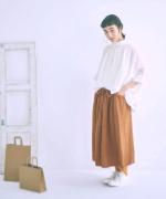 コットンリネン先染めボイルワッシャー　プルオーバー