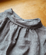 コットンリネン先染めボイルワッシャー　プルオーバー