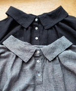 コットンリネン先染めボイルワッシャー　プルオーバー