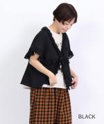 コットンリネン先染めボイルワッシャー　ベスト