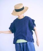 シアサッカーストライプ　プルオーバー