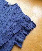 シアサッカーストライプ　プルオーバー