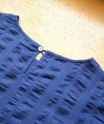 シアサッカーストライプ　プルオーバー