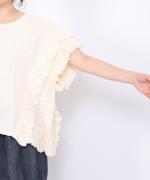 シアサッカーストライプ　プルオーバー