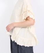 シアサッカーストライプ　プルオーバー