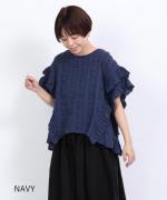 シアサッカーストライプ　プルオーバー