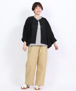 コットンリネンボイルレース　ブラウス