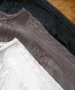 コットンリネンボイルレース　ブラウス