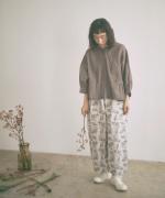 コットンリネンボイルレース　ブラウス