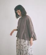 コットンリネンボイルレース　ブラウス