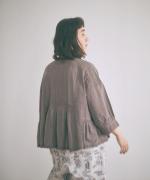 コットンリネンボイルレース　ブラウス