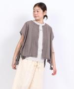 コットンリネンボイルレース　ベスト