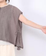 コットンリネンボイルレース　ベスト