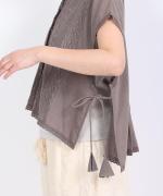 コットンリネンボイルレース　ベスト