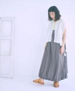 コットンリネンボイルレース　ベスト