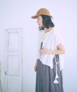 コットンリネンボイルレース　ベスト